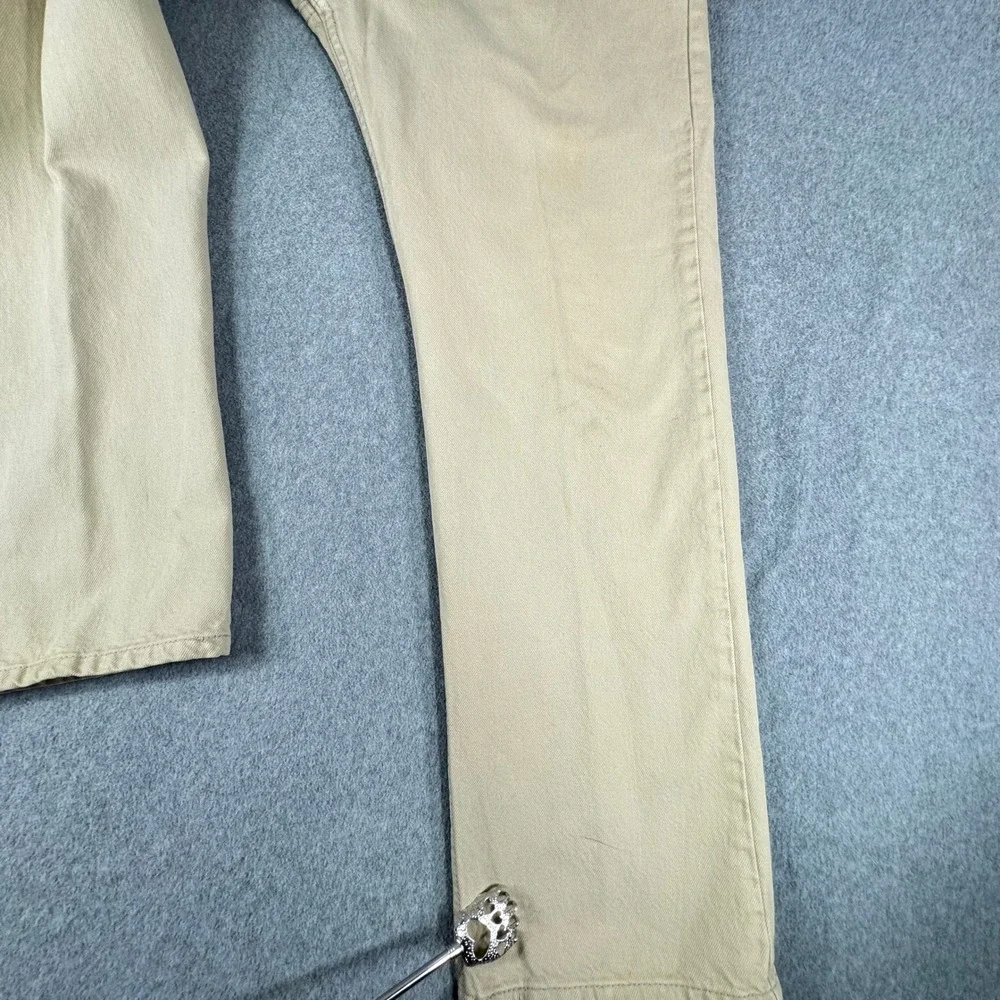 Vintage Levi's 505 Jeans 36x29 Khaki Tan Straight Leg Denim Regular‎ Y2K